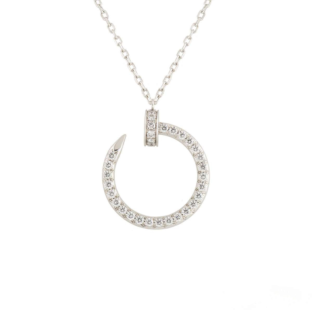 [Clover]JUSTE NECKLACE SILVER DIAMONDS