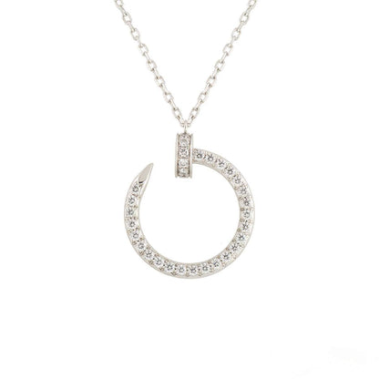 [Clover]JUSTE NECKLACE SILVER DIAMONDS