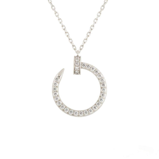 [Clover]JUSTE NECKLACE SILVER DIAMONDS
