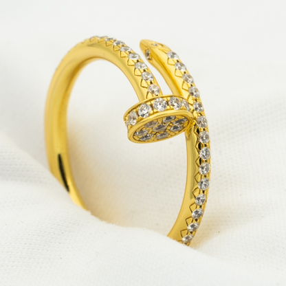 [Clover]JUSTE RING 1.8MM GOLD DIAMONDS