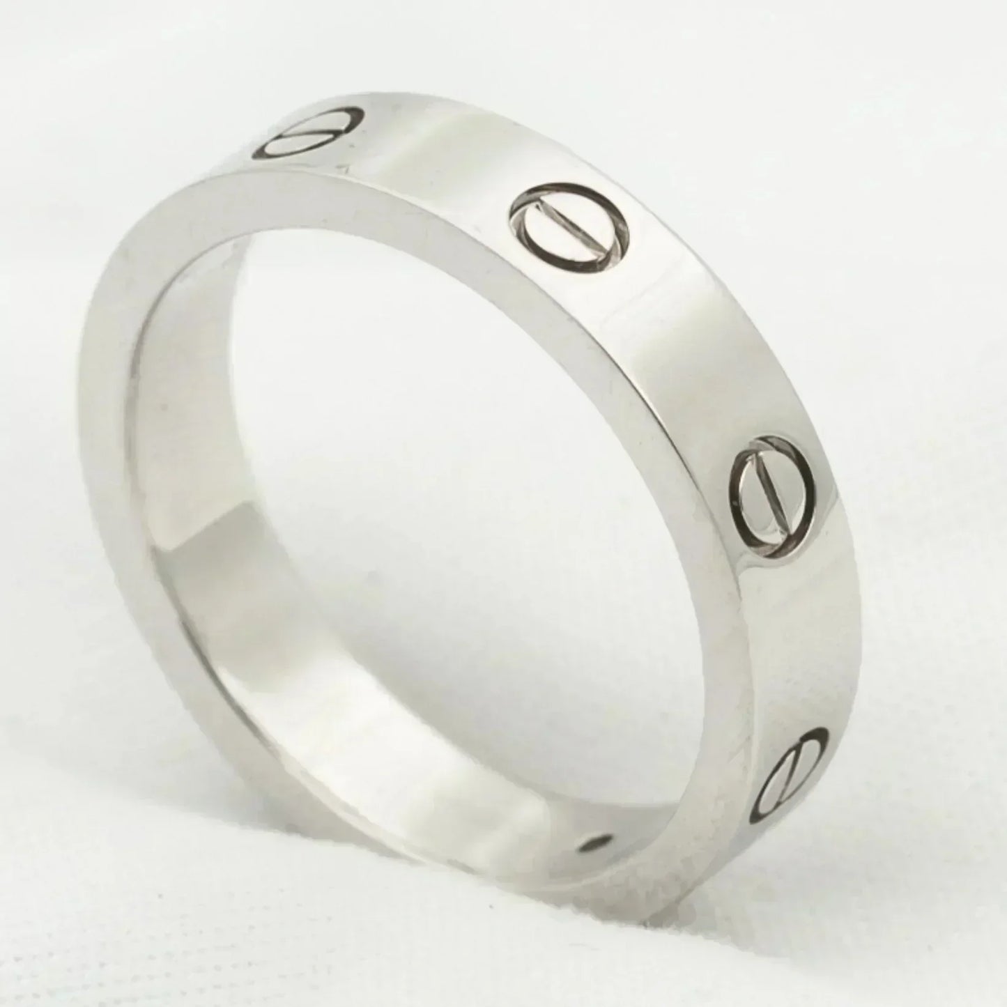 [Clover]LOVE RING 4MM 1 DIAMOND SILVER