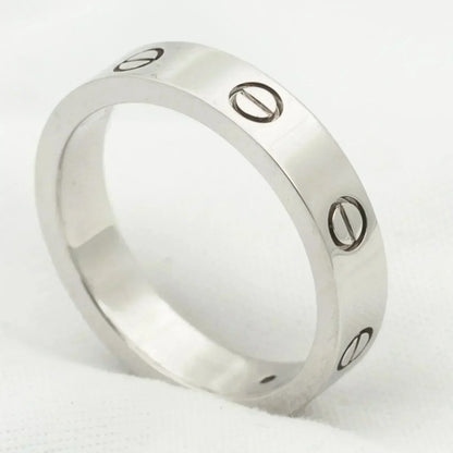 [Clover]LOVE RING 4MM 1 DIAMOND SILVER