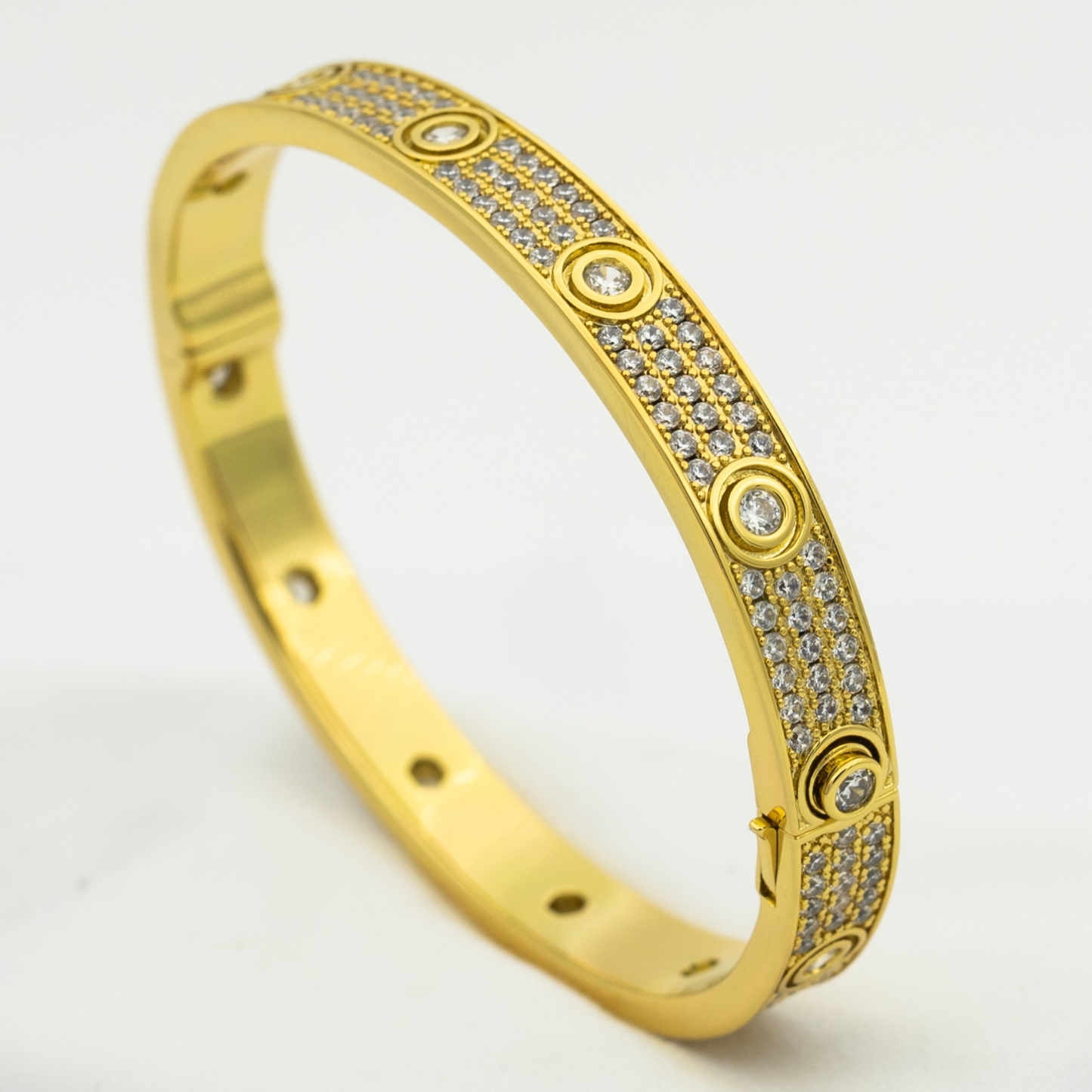 [Clover]LOVE BRACELET 6.1MM DIAMOND-PAVED 10 BIG DIAMONDS