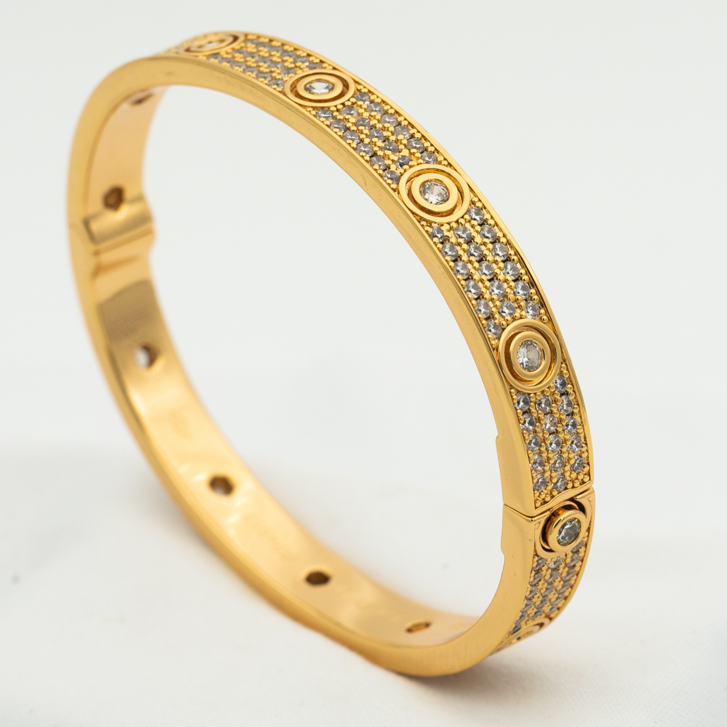 [Clover]LOVE BRACELET 6.1MM DIAMOND-PAVED 10 BIG DIAMONDS