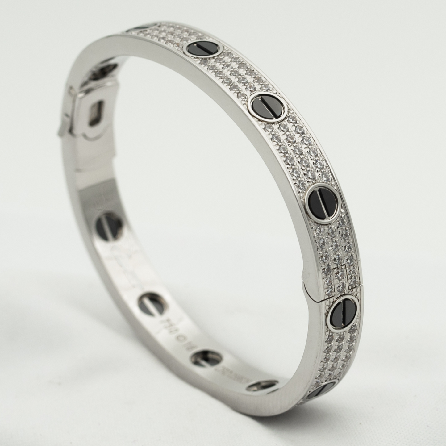 [Clover]LOVE BRACELET 6.1MM DIAMOND-PAVED CERAMIC