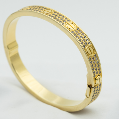 [Clover]LOVE BRACELET 6.1MM DIAMOND-PAVED