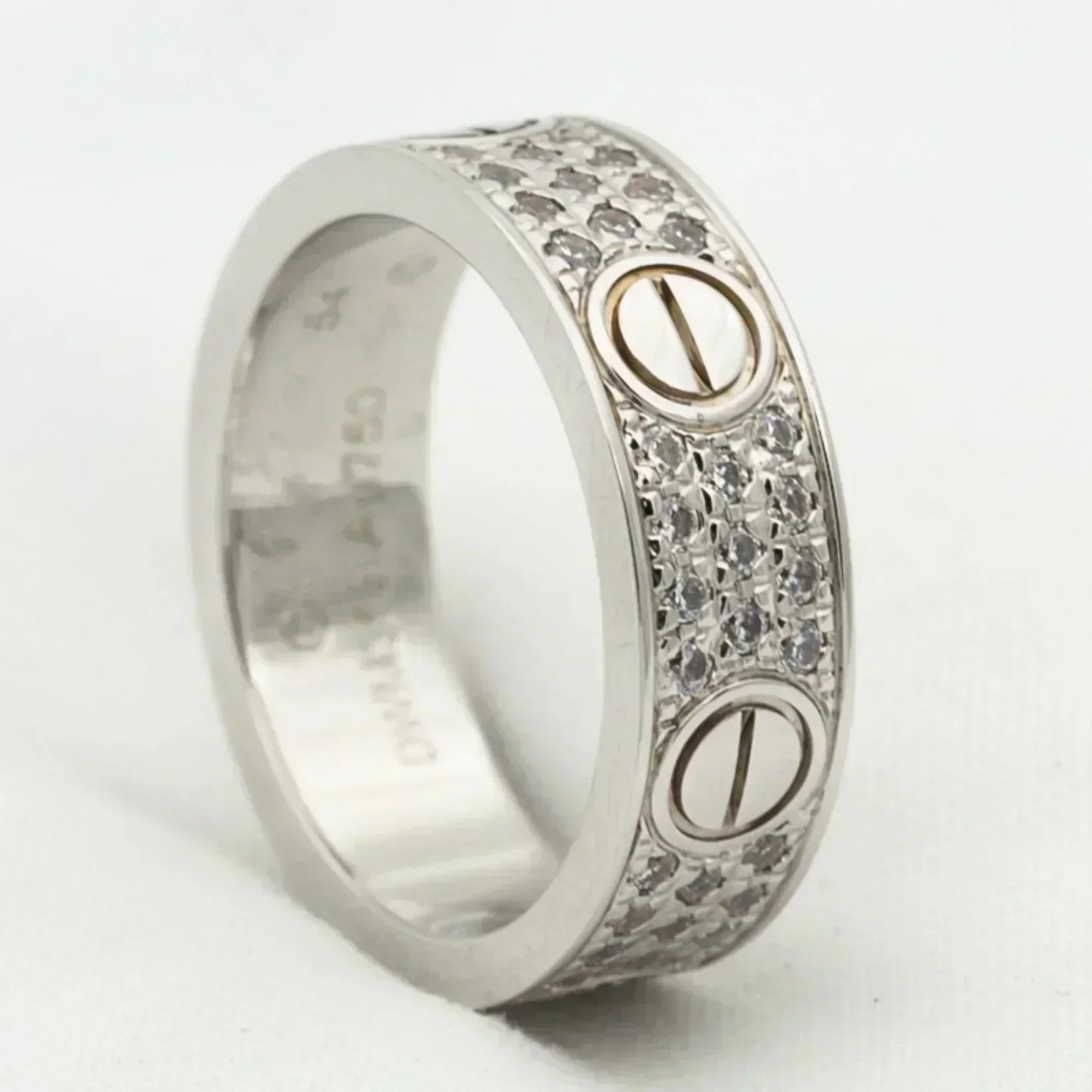 [Clover]LOVE RING 5.5MM DIAMONDS PAVED