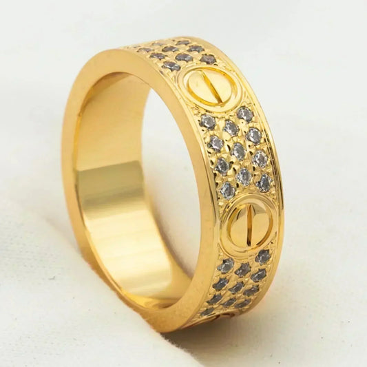 [Clover]LOVE RING 5.5MM DIAMONDS PAVED