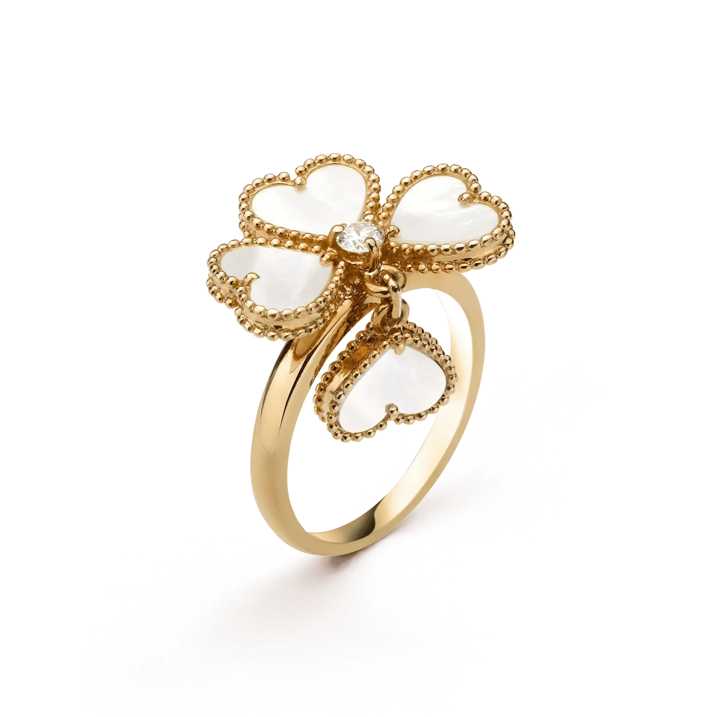 [Clover]SWEET CLOVER WHITE MOP RING