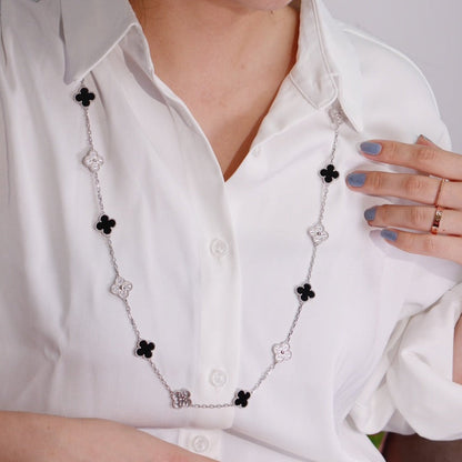 [Clover]CLOVER 20 MOTIFS ONYX DIAMOND SILVER