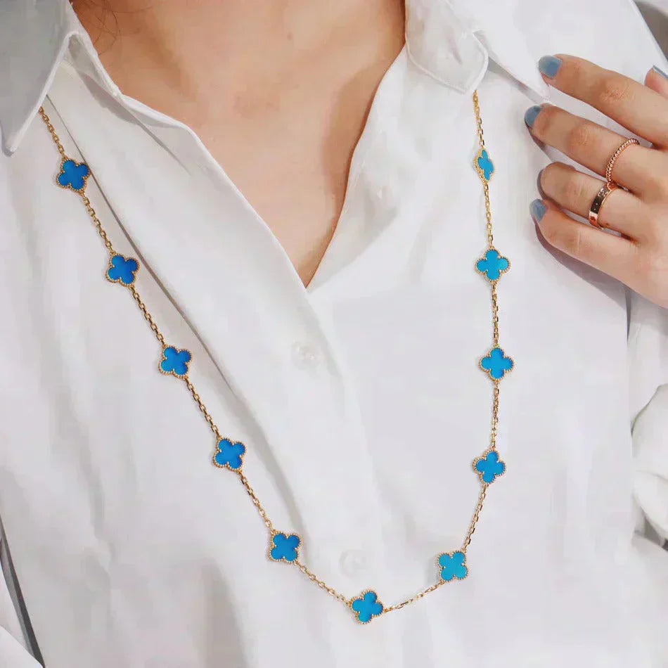 [Clover]CLOVER 20 MOTIFS TURQUOISE GOLD