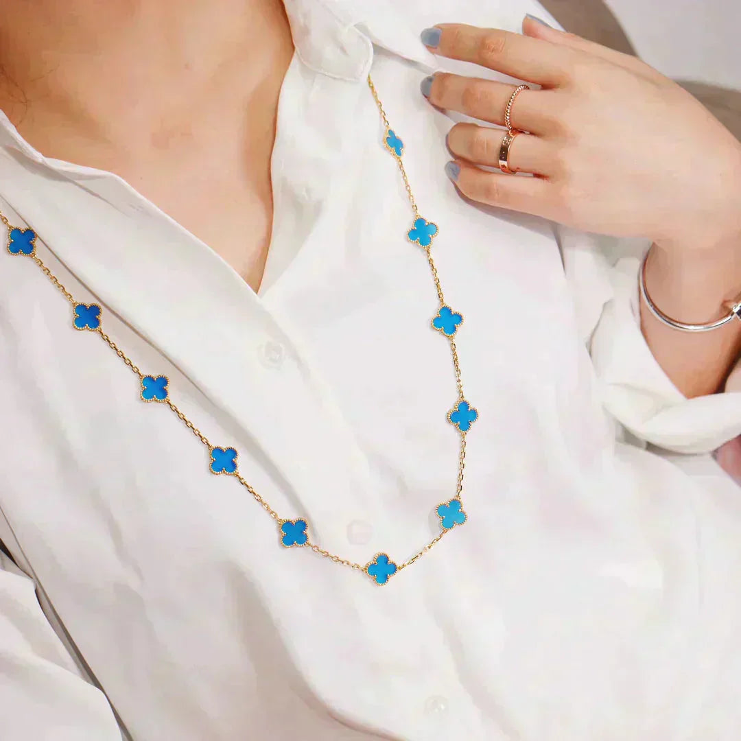 [Clover]CLOVER 20 MOTIFS TURQUOISE GOLD