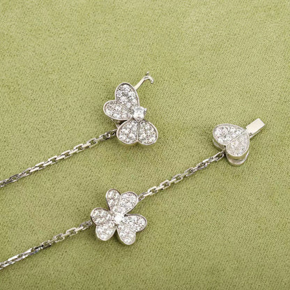 [Clover]FRIVOLE SILVER 9 FLOWERS NECKLACE