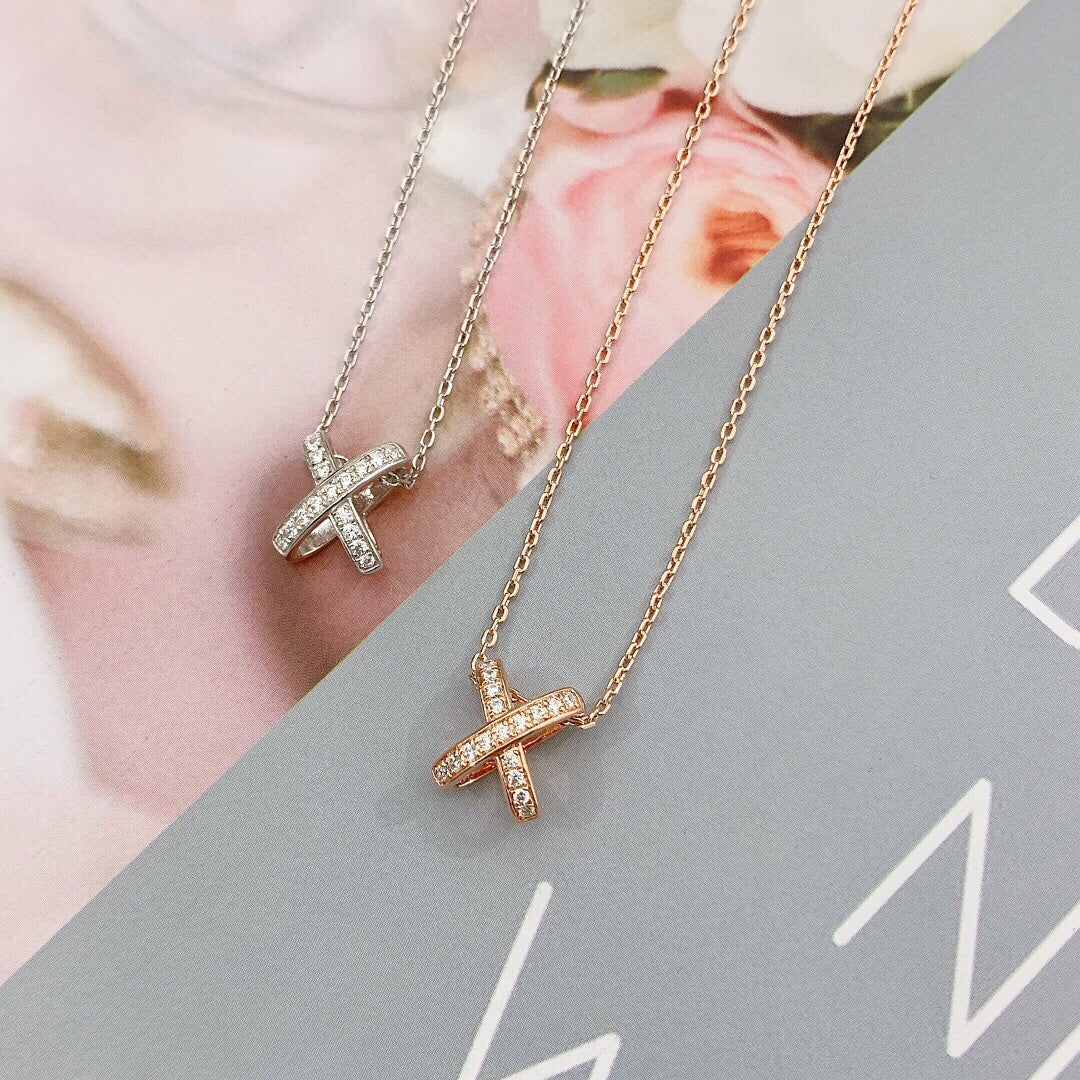 [Clover]JEUX DE DIAMOND NECKLACE