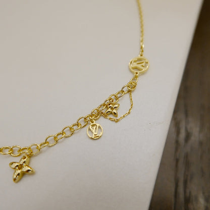 [Clover]BLOOMING SUPPLE NECKLACE BRASS
