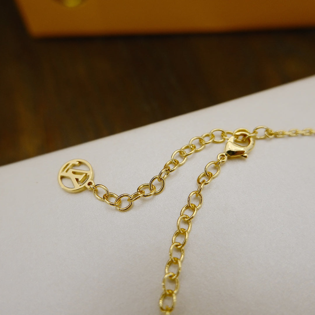 [Clover]BLOOMING SUPPLE NECKLACE BRASS