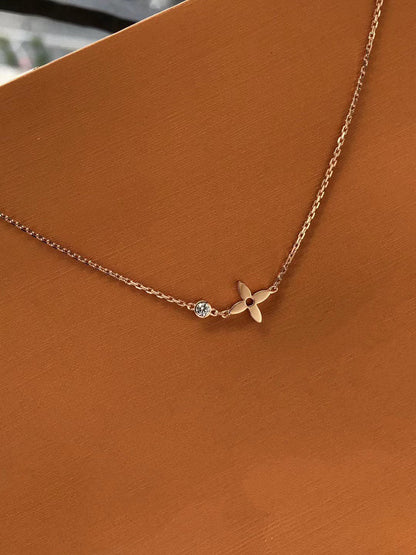 [Clover]BLOSSOM PENDANT PINK GOLD AND DIAMOND
