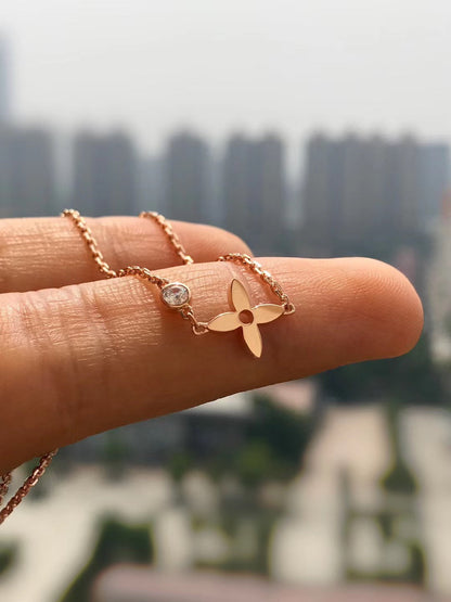 [Clover]BLOSSOM PENDANT PINK GOLD AND DIAMOND