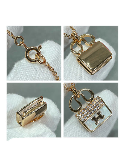 [Clover]H CIRCE MOISSANITE PENDANT NECKLACE GOLD