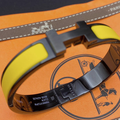 [Clover]CLIC HM SO BLACK YELLOW BRACELET