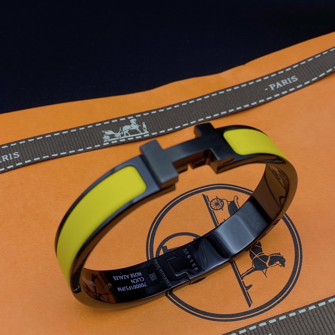 [Clover]CLIC HM SO BLACK YELLOW BRACELET