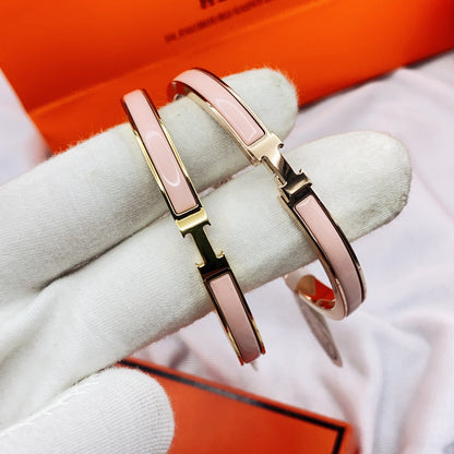 [Clover]CLASSIC HM CLIC  PINK 8MM ENAMEL BRACELET