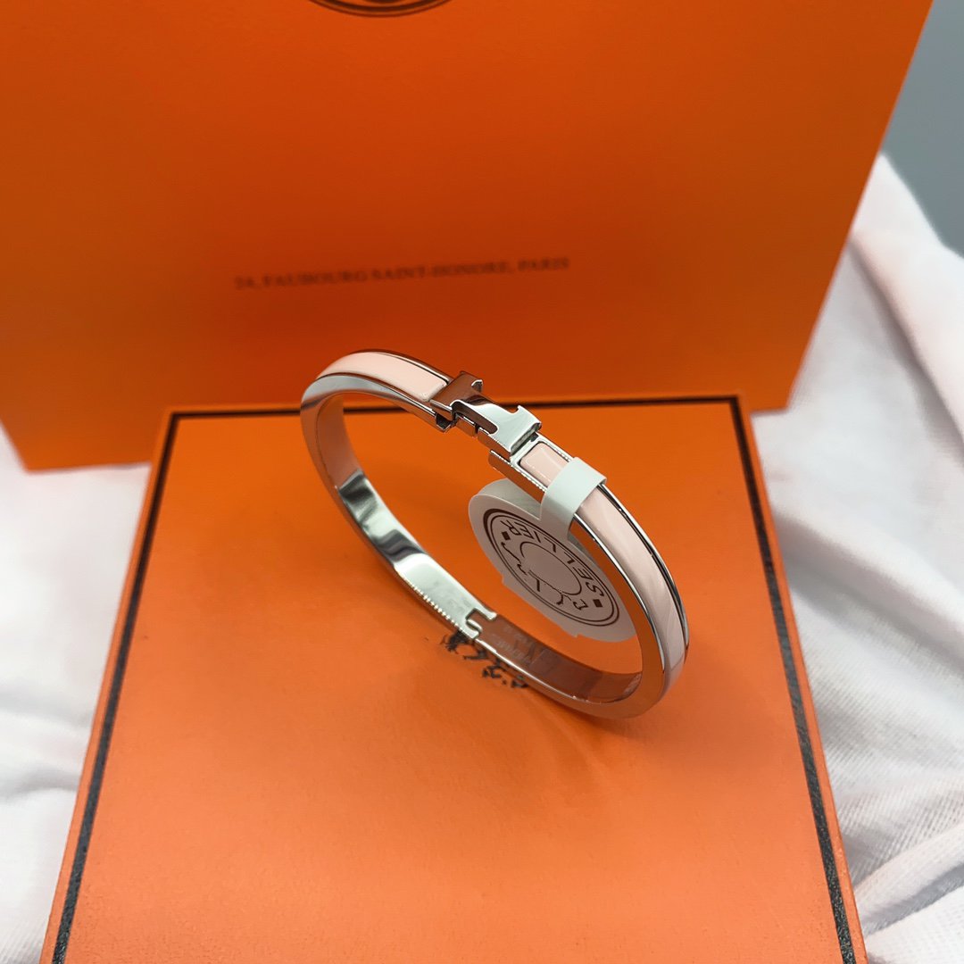 [Clover]CLASSIC HM CLIC  PINK 8MM ENAMEL BRACELET