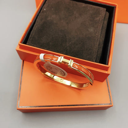 [Clover]CLASSIC HM CLIC RED 8MM ENAMEL BRACELET