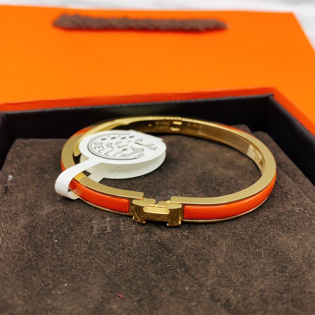 [Clover]CLASSIC HM CLIC RED 8MM ENAMEL BRACELET