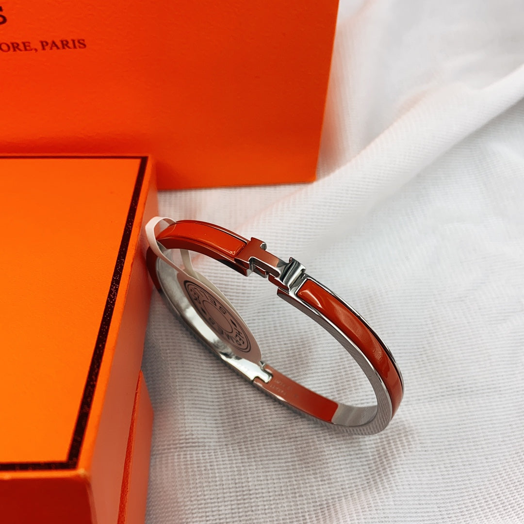 [Clover]CLASSIC HM CLIC RED 8MM ENAMEL BRACELET