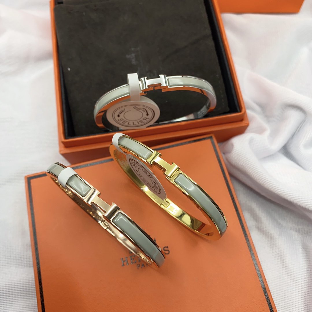 [Clover]CLASSIC HM CLIC GREEN 8MM ENAMEL BRACELET