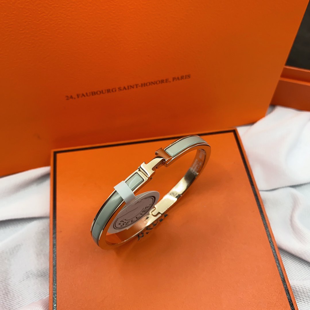 [Clover]CLASSIC HM CLIC GREEN 8MM ENAMEL BRACELET