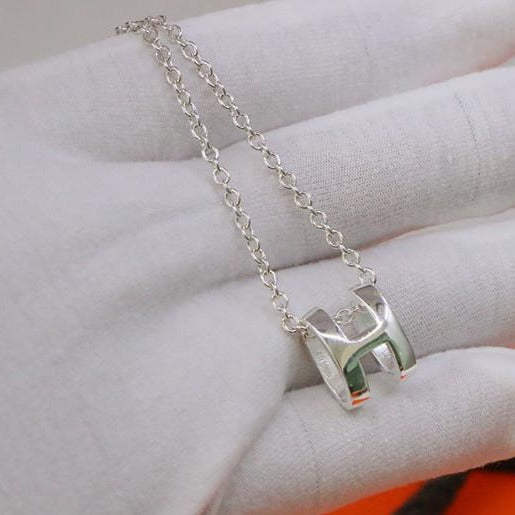 [Clover]HM NECKLACE H LETTER OVAL SERIES