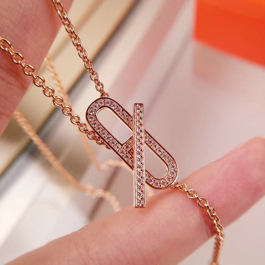 [Clover]HM FIRE PIG NOSE NECKLACE TRENDY STREET