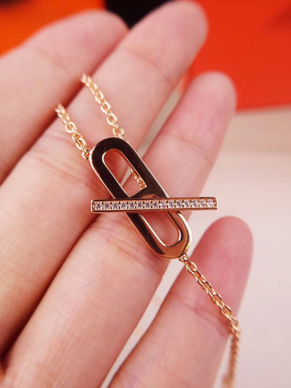 [Clover]HM FIRE PIG NOSE NECKLACE TRENDY STREET