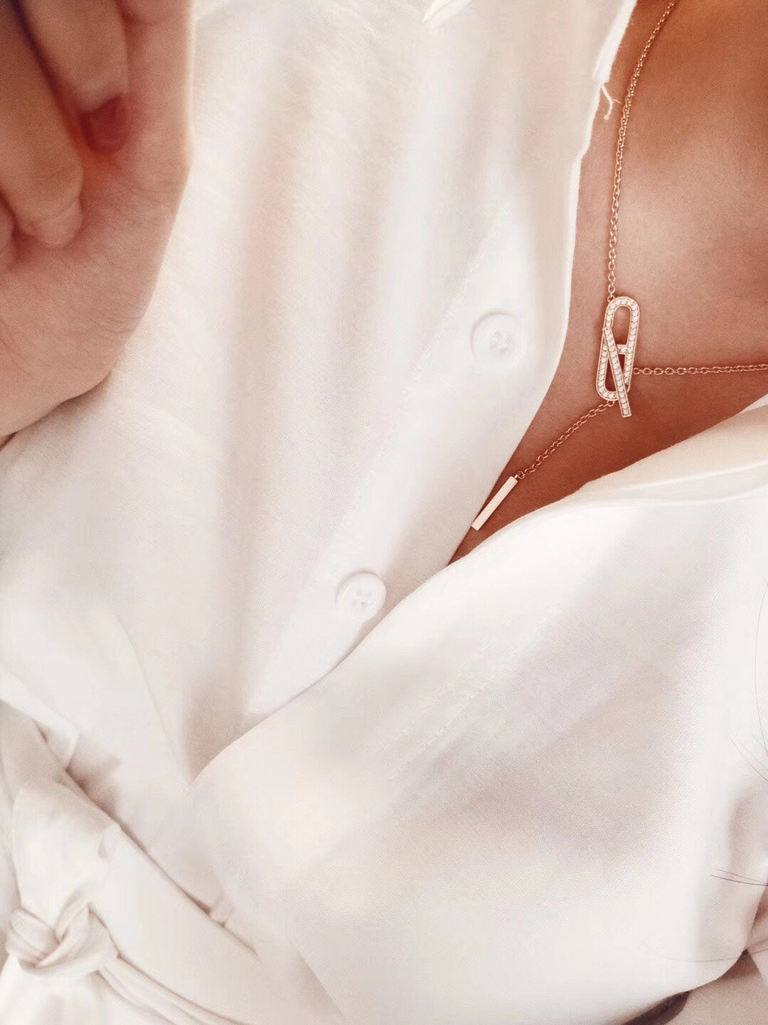 [Clover]HM FIRE PIG NOSE NECKLACE TRENDY STREET