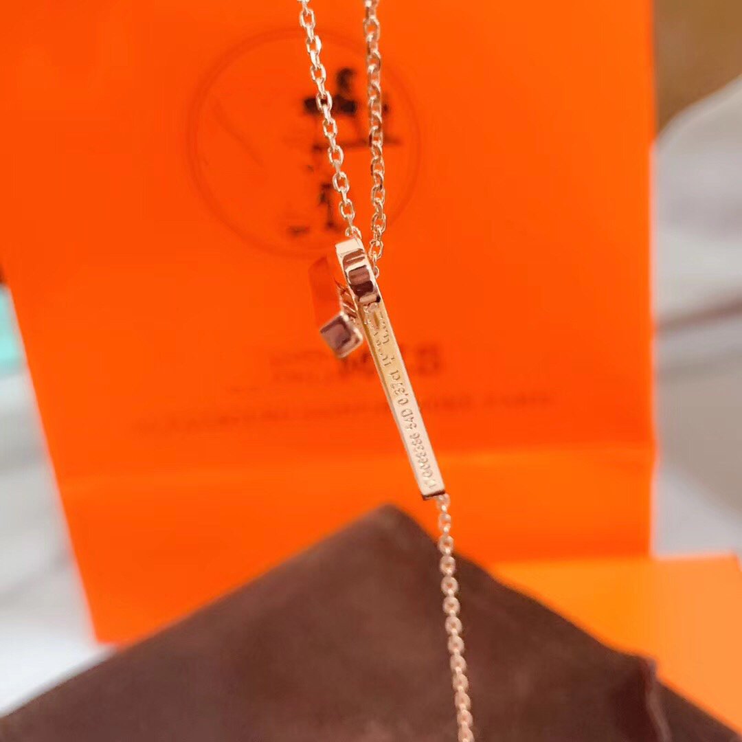 [Clover]HM NECKLACE PLATINUM ROSE GOLD DIAMOND