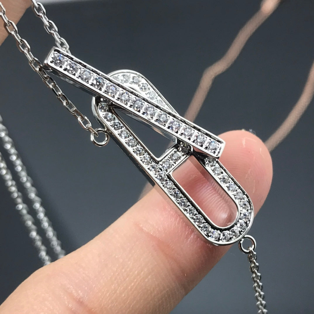 [Clover]HM NECKLACE PLATINUM ROSE GOLD DIAMOND