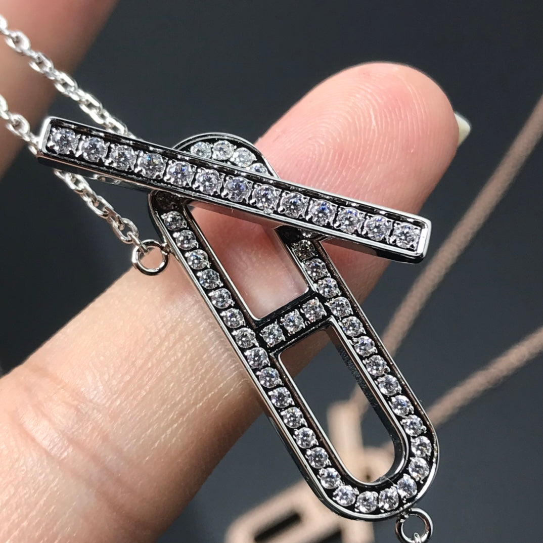 [Clover]HM NECKLACE PLATINUM ROSE GOLD DIAMOND