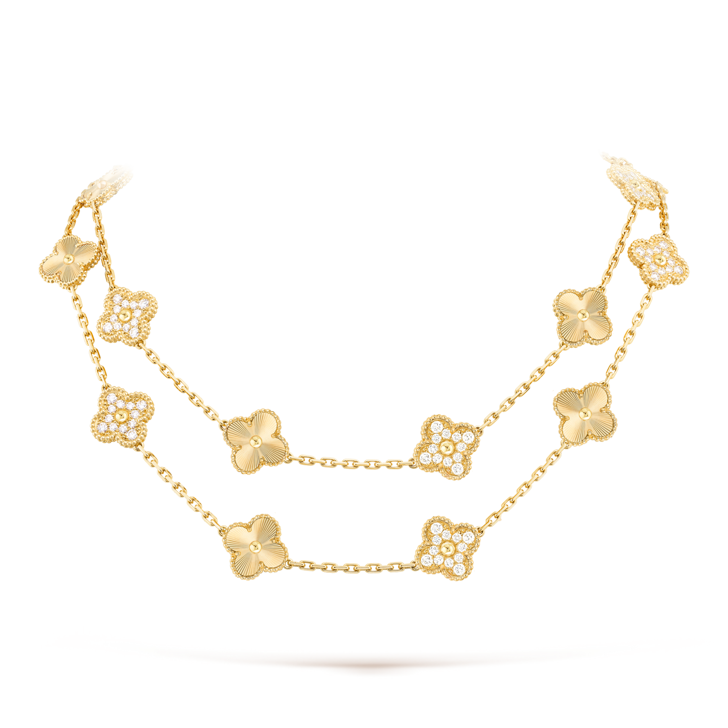 [Clover]CLOVER 20 MOTIFS LASER DIAMOND NECKLACE