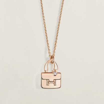 [Clover]AMULETTE PEDANT ROSE GOLD NECKLACE