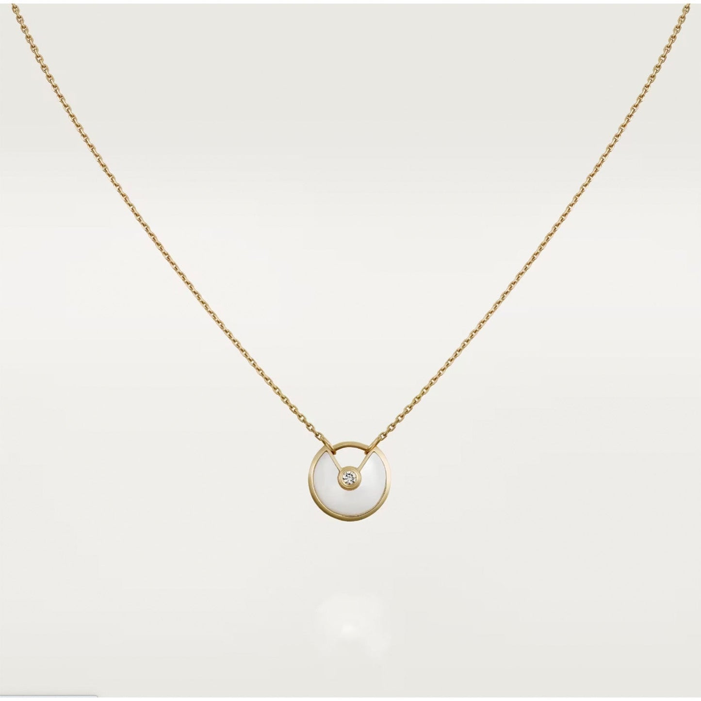 [Clover]AMULETTE ROSE GOLD MOP NECKLACE