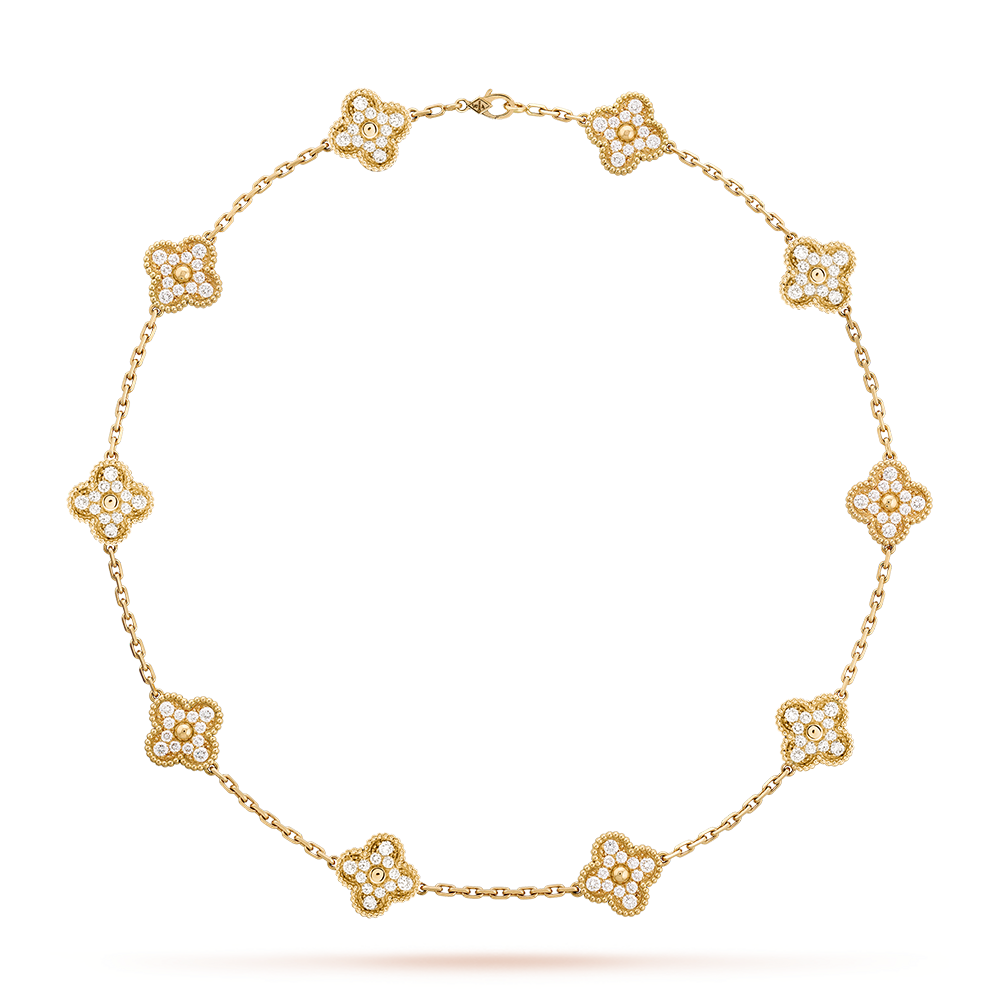 [Clover]CLOVER 10 MOTIFS DIAMOND NECKLACE