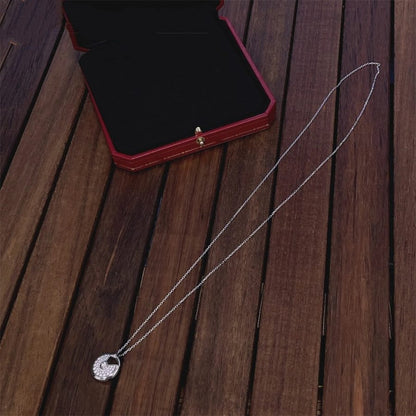 [Clover]AMULETTE SILVER FULL DIAMOND NECKLACE