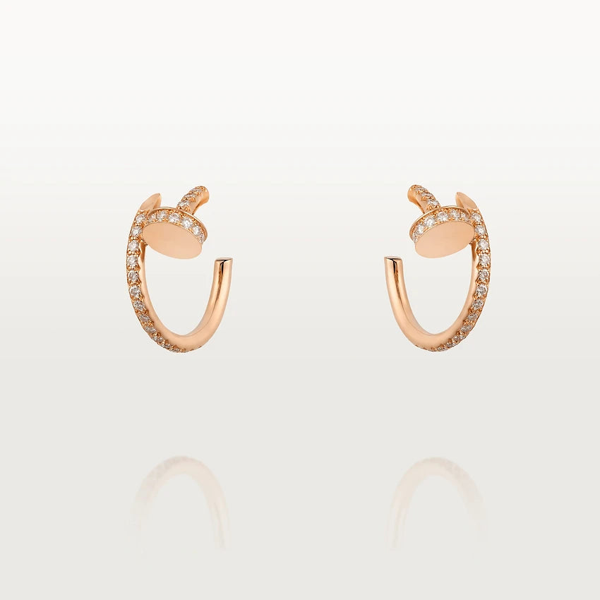 [Clover]JUSTE EARRINGS 12.75MM PINK GOLD DIAMOND