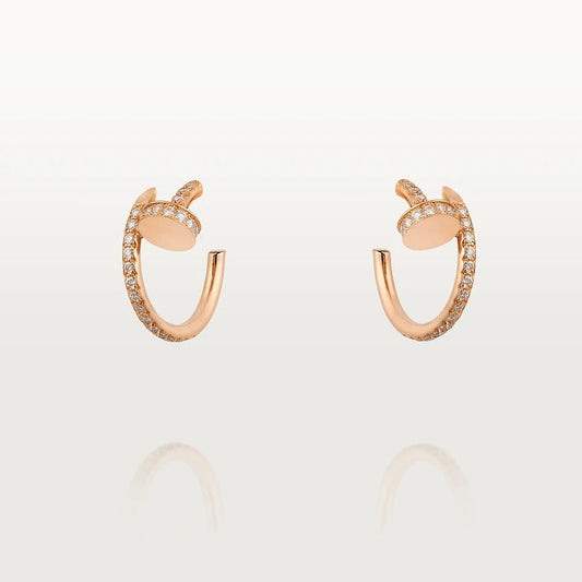 [Clover]JUSTE EARRINGS 12.75MM PINK GOLD DIAMOND