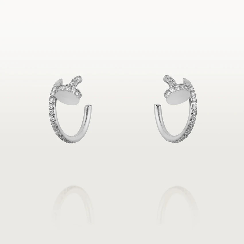 [Clover]JUSTE EARRINGS 12.75MM SILVER DIAMOND