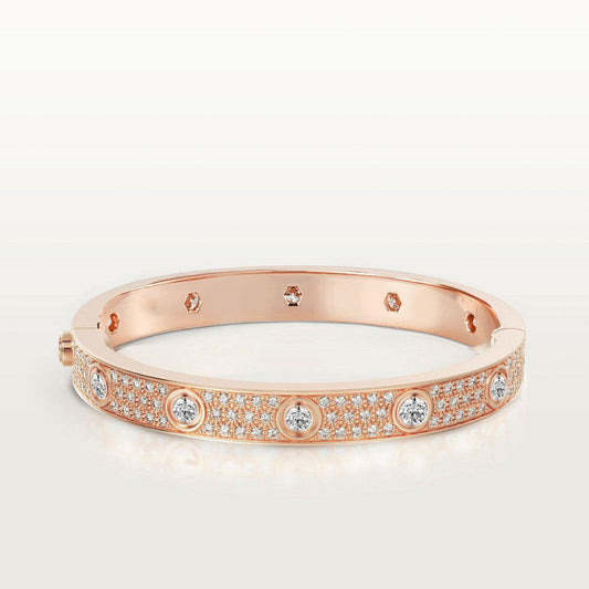 [Clover]LOVE BRACELET 6.1MM DIAMOND-PAVED 10 BIG DIAMONDS