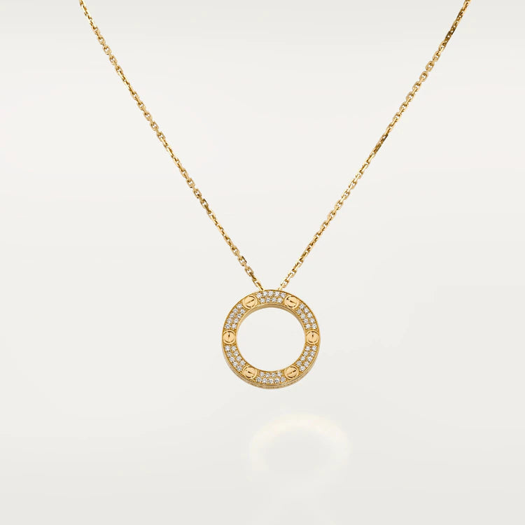 [Clover]LOVE NECKLACE ADJUSTABLE ROSE GOLD