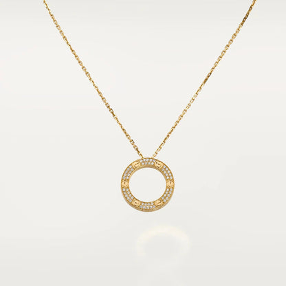 [Clover]LOVE NECKLACE ADJUSTABLE ROSE GOLD